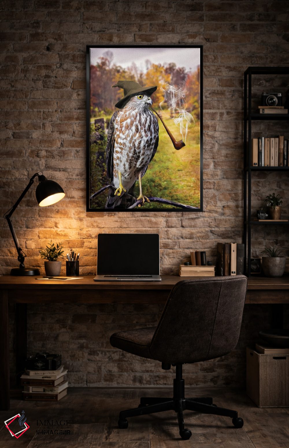 تابلو دکوراتیو شاهین جادوگر اثر کارن بورک - D5B