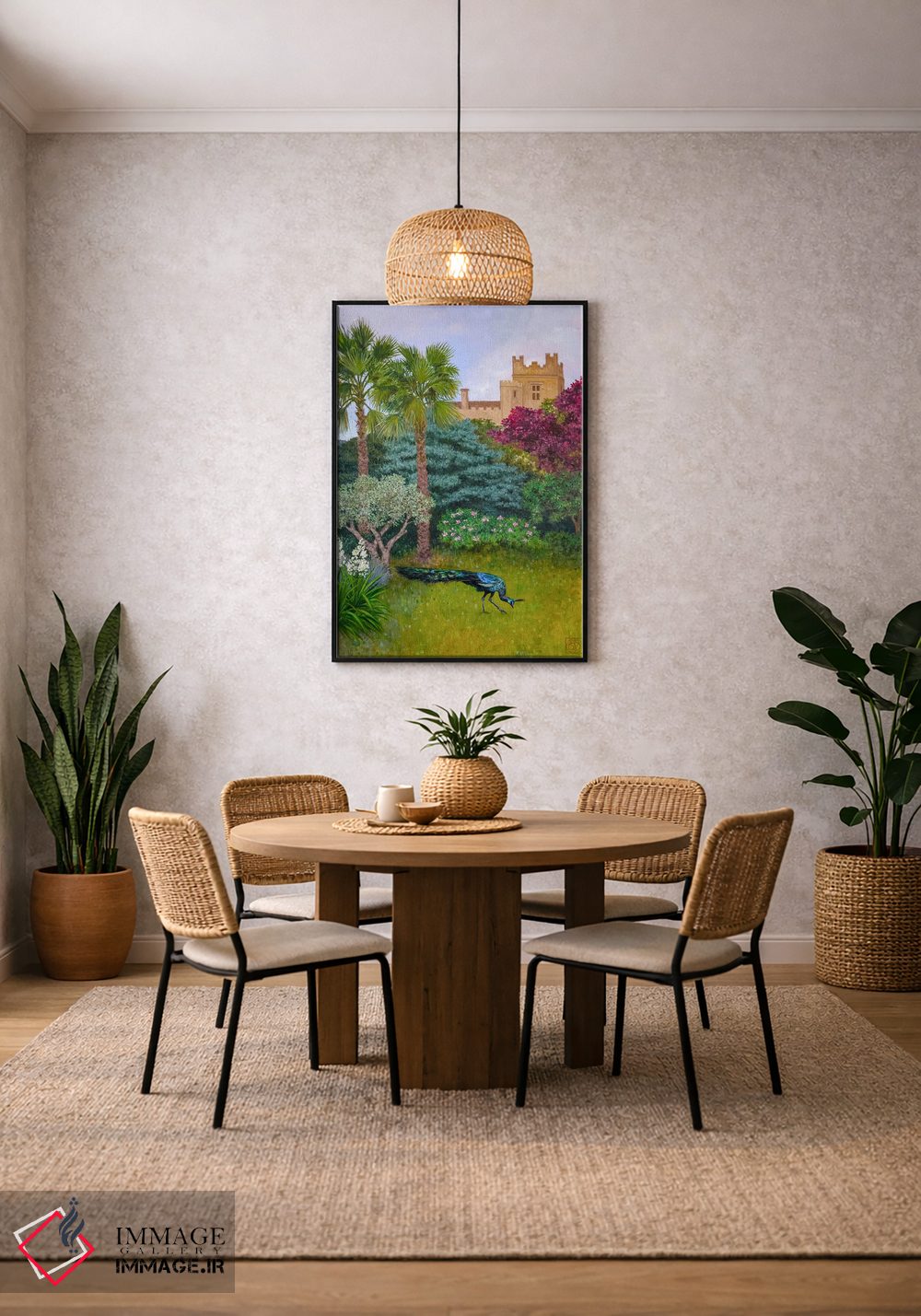 تابلو دکوراتیو باغ قلعه اثر کاتیا بلینی - D4B
