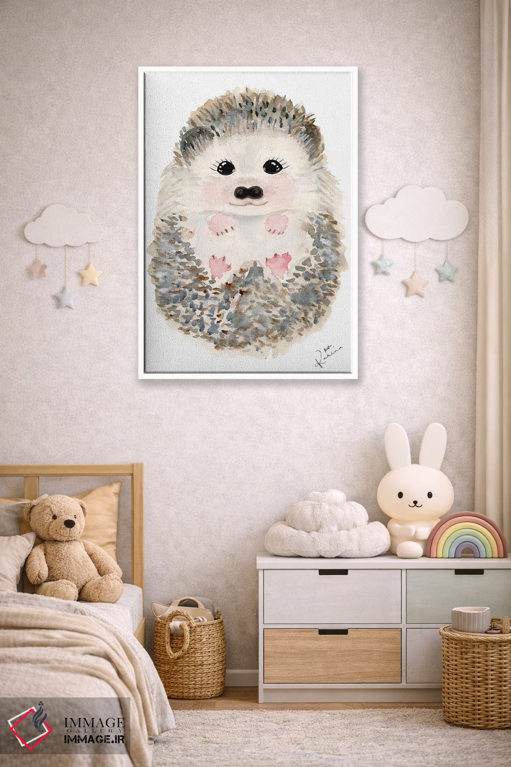 تابلو دکوراتیو جوجه تیغی شماره ۱ اثر کارن بارسکی - D4W