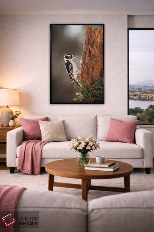 تابلو دکوراتیو دارکوب داونی اثر کارن بورک - D5B