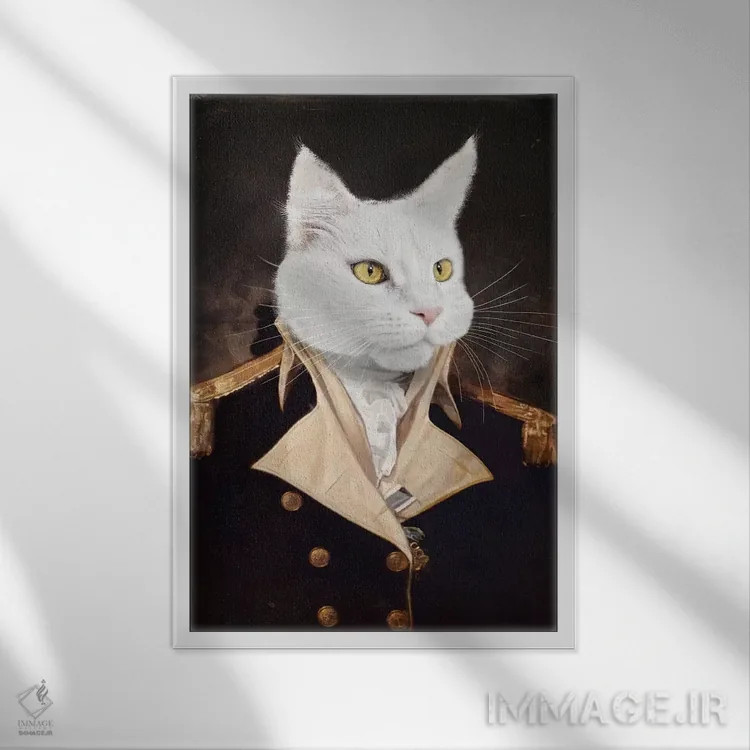 تابلو دکوراتیو ژنرال لولا اثر کارن بورک - نمای قابدار سفید