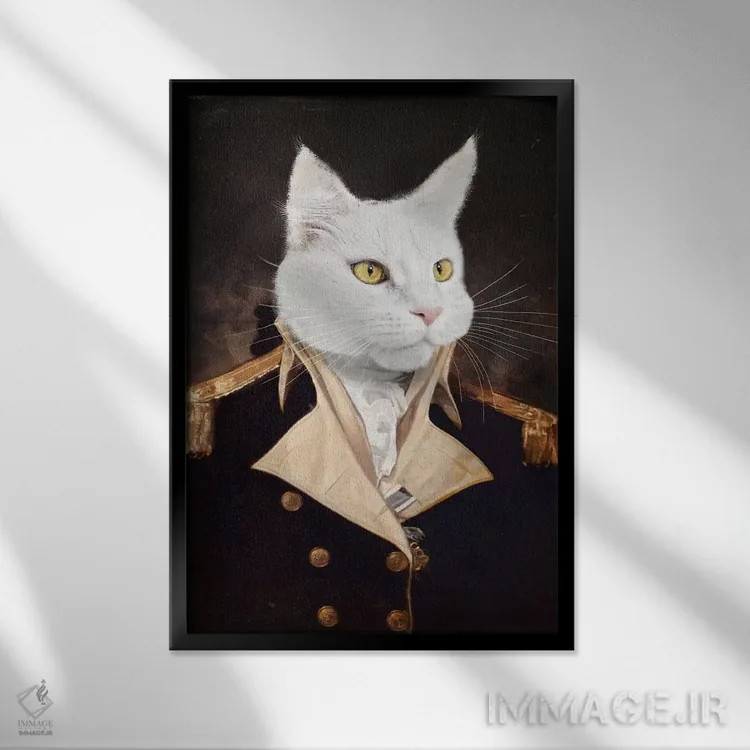 تابلو دکوراتیو ژنرال لولا اثر کارن بورک - نمای قابدار مشکی