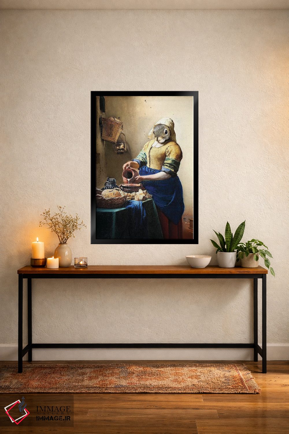 تابلو دکوراتیو سنجاب شیردوش اثر کارن بورک - D4B