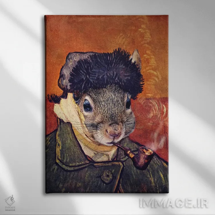 تابلو دکوراتیو سلفی ونسان اثر کارن بورک - نمای روبهرو روی دیوار