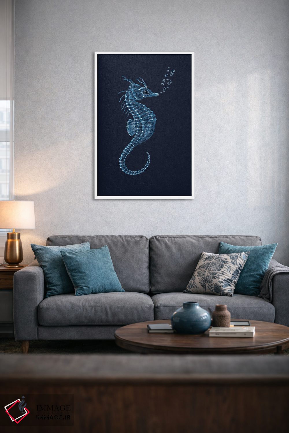 تابلو دکوراتیو اسب دریایی اثر کلسی امبلو - D4W