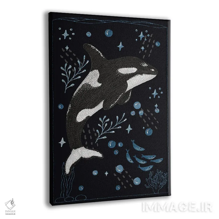 تابلو دکوراتیو اورکای باغ اقیانوس اثر کلسی امبلو - نمای پرسپکتیو محصول