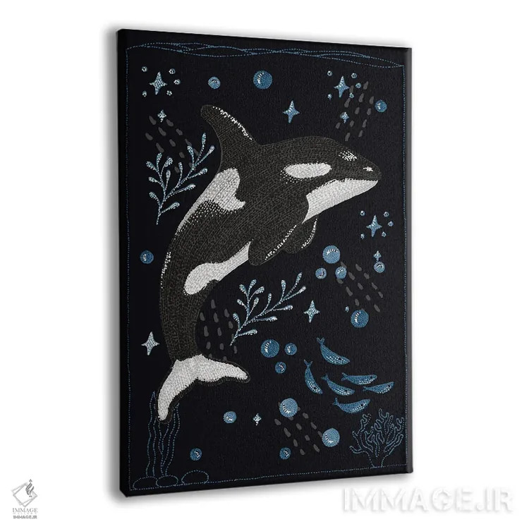 تابلو دکوراتیو اورکای باغ اقیانوس اثر کلسی امبلو - نمای پرسپکتیو محصول