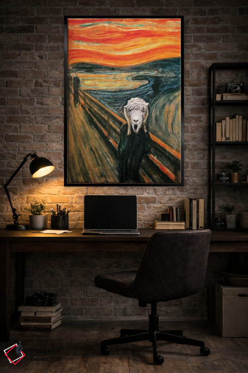 تابلو دکوراتیو بره جیغ اثر کارن بورک - D6B