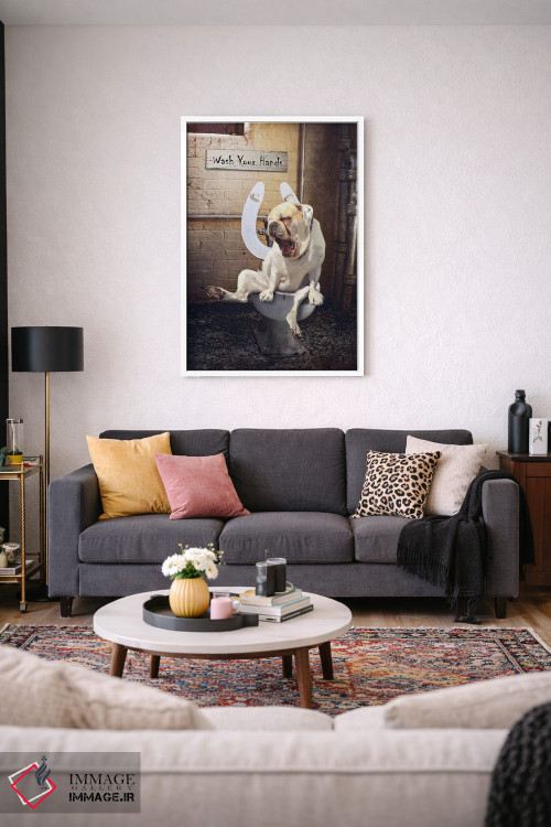 تابلو دکوراتیو دردسرهای دستشویی اثر کارن بورک - D3W