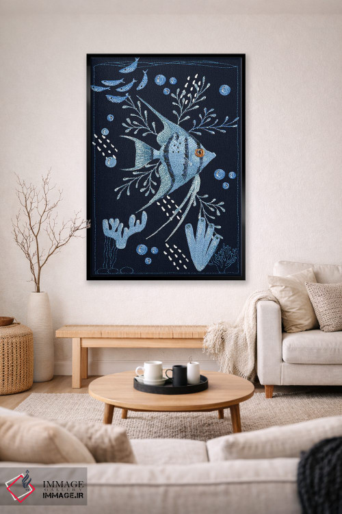 تابلو دکوراتیو ماهی فرشته اثر کلسی امبلو - D2B
