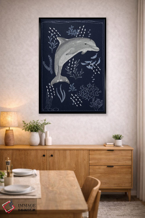 تابلو دکوراتیو دلفین اثر کلسی امبلو - D5B