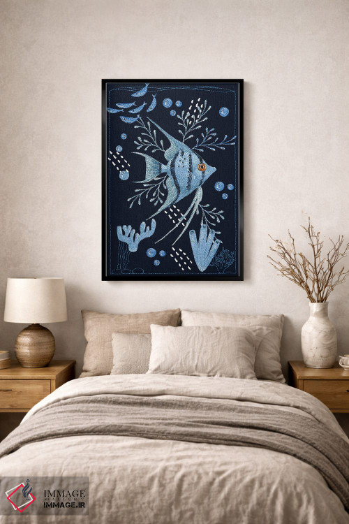 تابلو دکوراتیو ماهی فرشته اثر کلسی امبلو - D3B