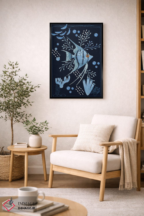 تابلو دکوراتیو ماهی فرشته اثر کلسی امبلو - D4B