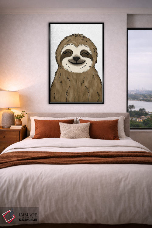 تابلو دکوراتیو تنبل اثر کیتی برایانت - D4B