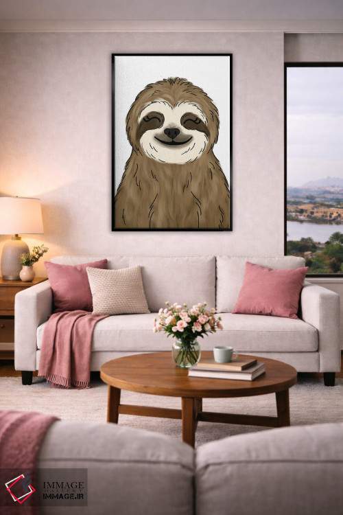 تابلو دکوراتیو تنبل اثر کیتی برایانت - D5B