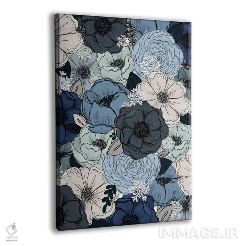 تابلو دکوراتیو گل های یخ زده اثر کیتی برایانت - نمای پرسپکتیو محصول