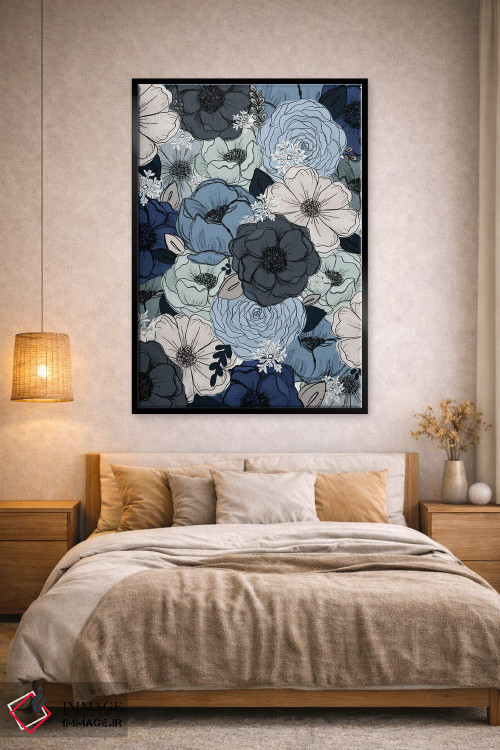 تابلو دکوراتیو گل های یخ زده اثر کیتی برایانت - D2B