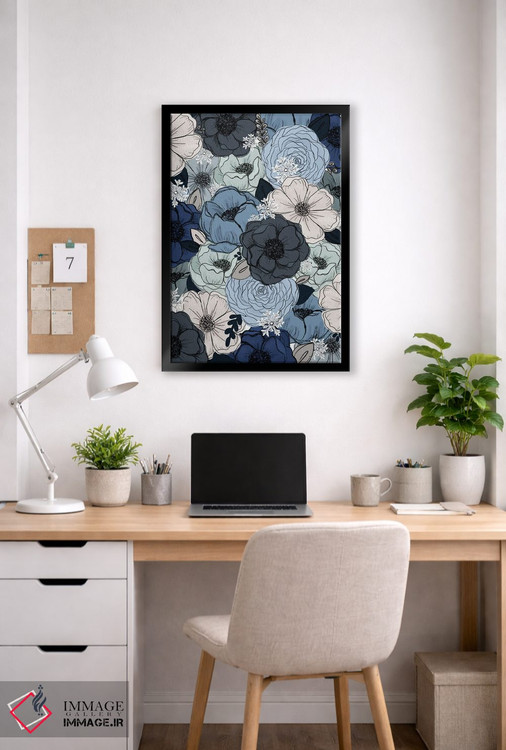 تابلو دکوراتیو گل های یخ زده اثر کیتی برایانت - D5B