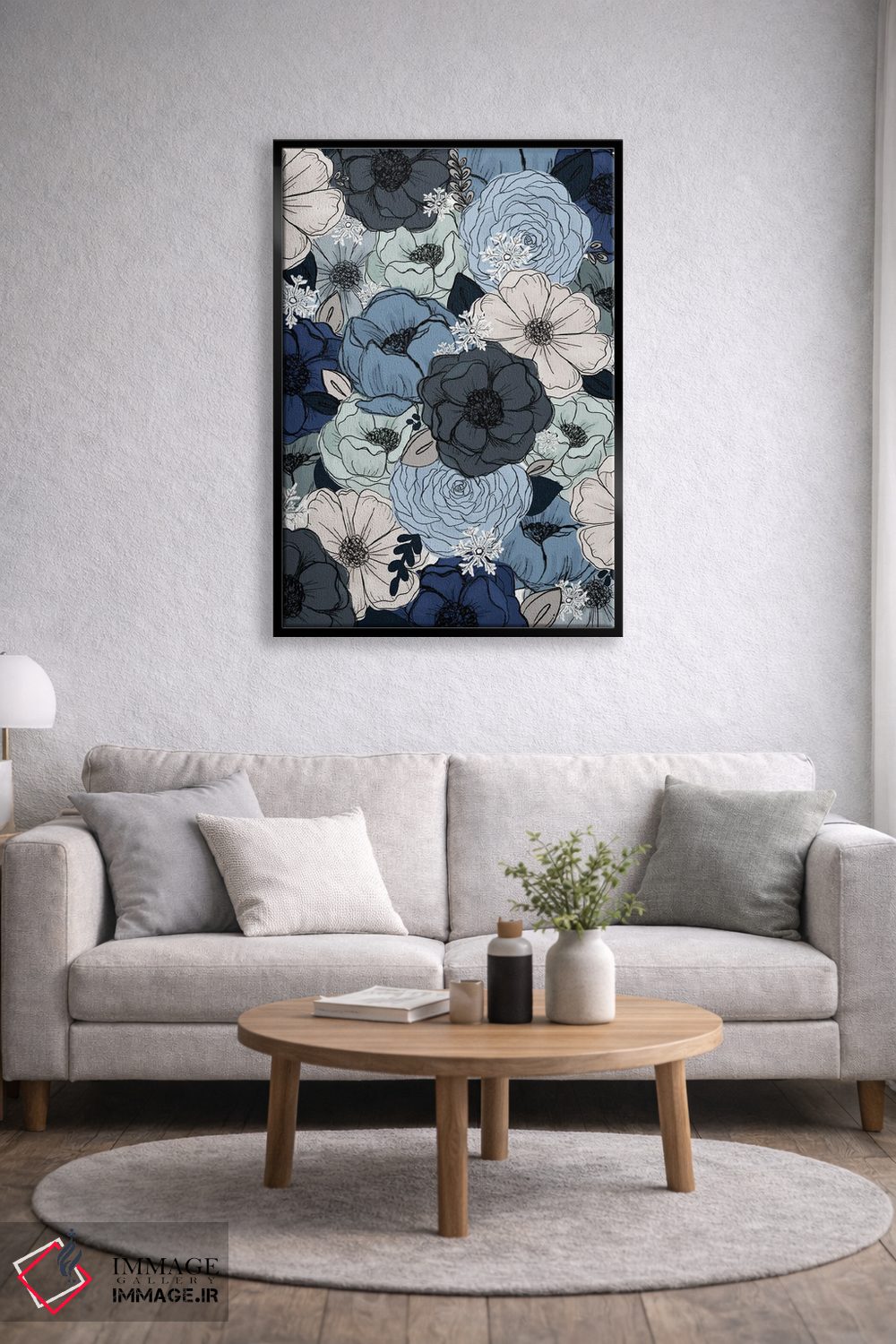 تابلو دکوراتیو گل های یخ زده اثر کیتی برایانت - D4B