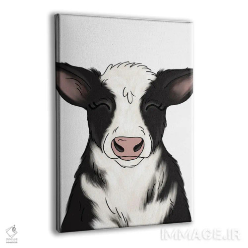 تابلو دکوراتیو گاو اثر کیتی برایانت - نمای پرسپکتیو محصول