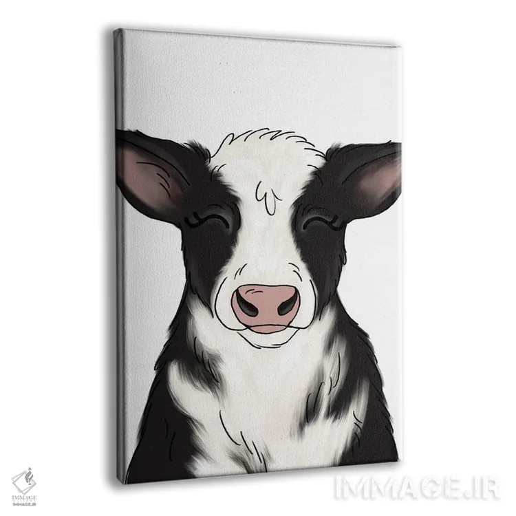 تابلو دکوراتیو گاو اثر کیتی برایانت - نمای پرسپکتیو محصول