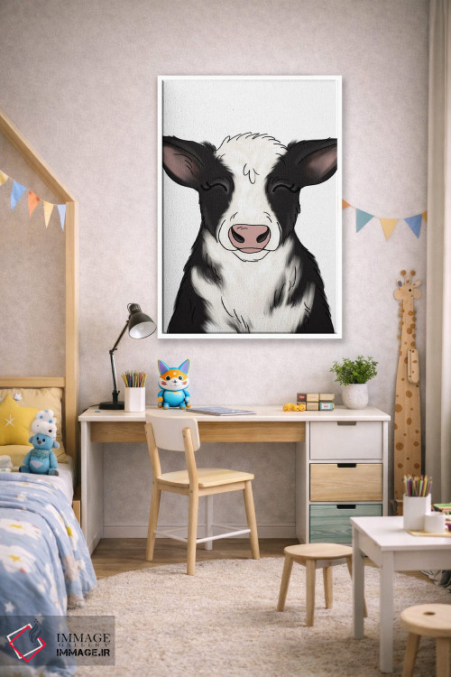 تابلو دکوراتیو گاو اثر کیتی برایانت - D1W