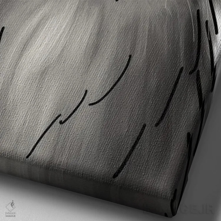 تابلو دکوراتیو راکون اثر کیتی برایانت - نمای نزدیک بافت بوم