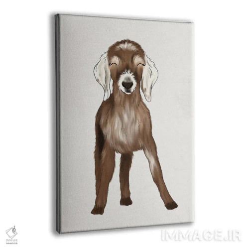 تابلو دکوراتیو بزغاله اثر کیتی برایانت - نمای پرسپکتیو محصول