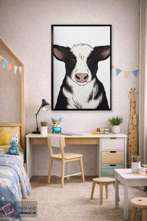 تابلو دکوراتیو گاو اثر کیتی برایانت - D2B