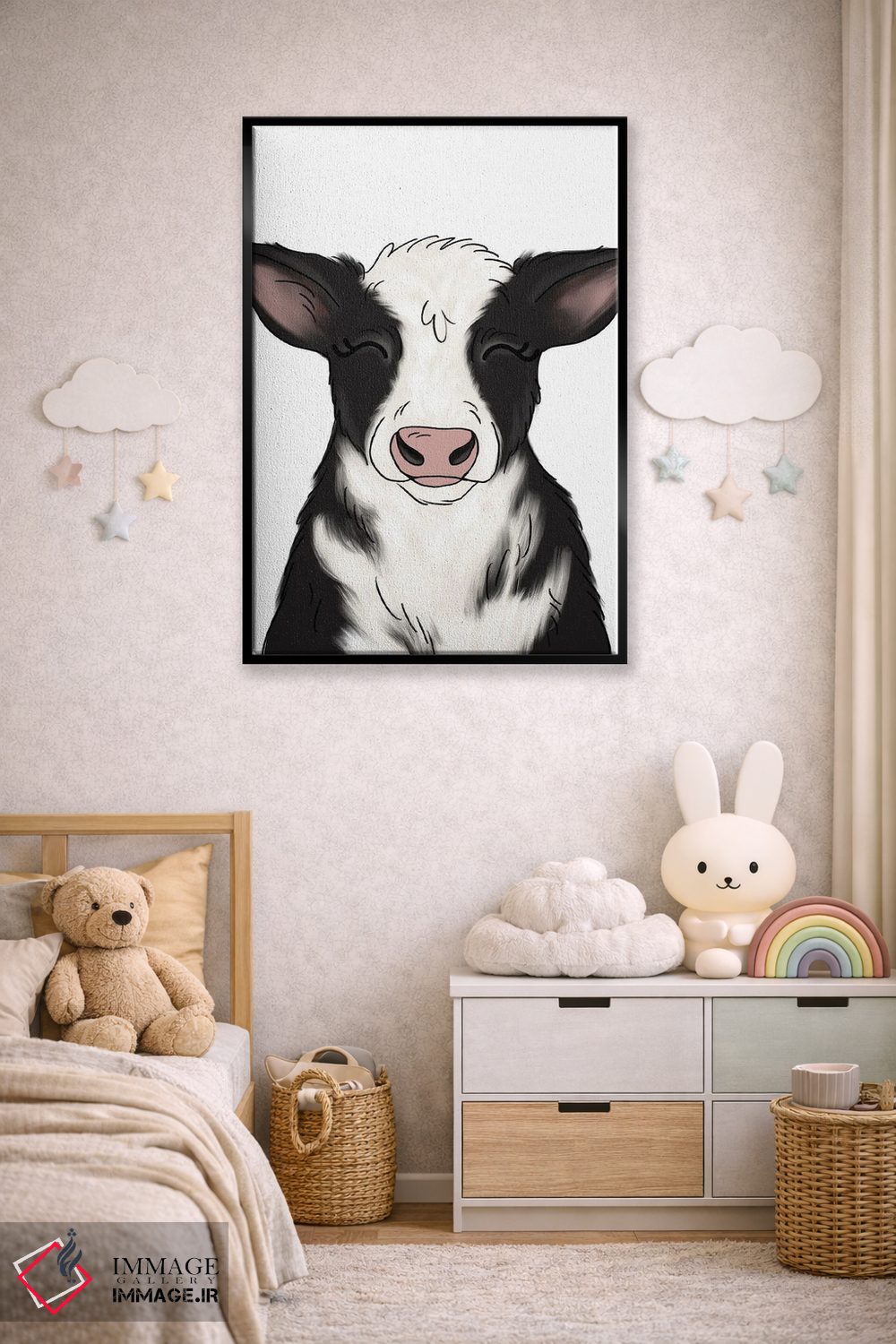 تابلو دکوراتیو گاو اثر کیتی برایانت - D5B