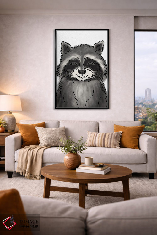 تابلو دکوراتیو راکون اثر کیتی برایانت - D2B