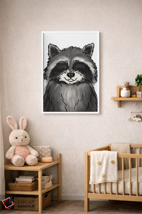 تابلو دکوراتیو راکون اثر کیتی برایانت - D3W