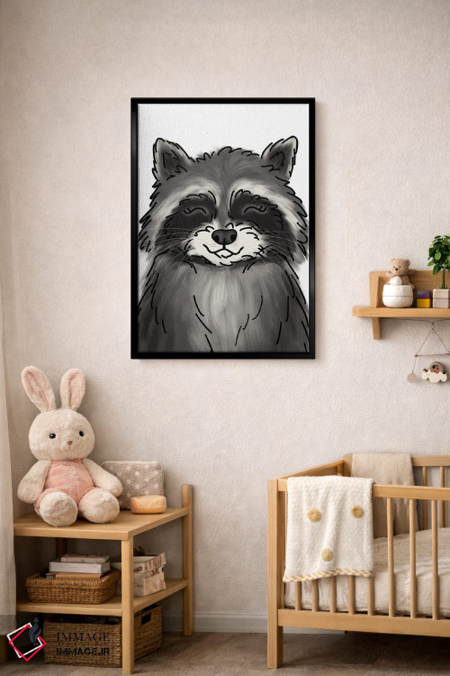 تابلو دکوراتیو راکون اثر کیتی برایانت - D4B