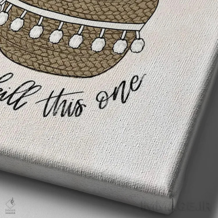 تابلو دکوراتیو این یکی رو نمی تونی خشک کنی اثر کیتی برایانت - نمای نزدیک بافت بوم