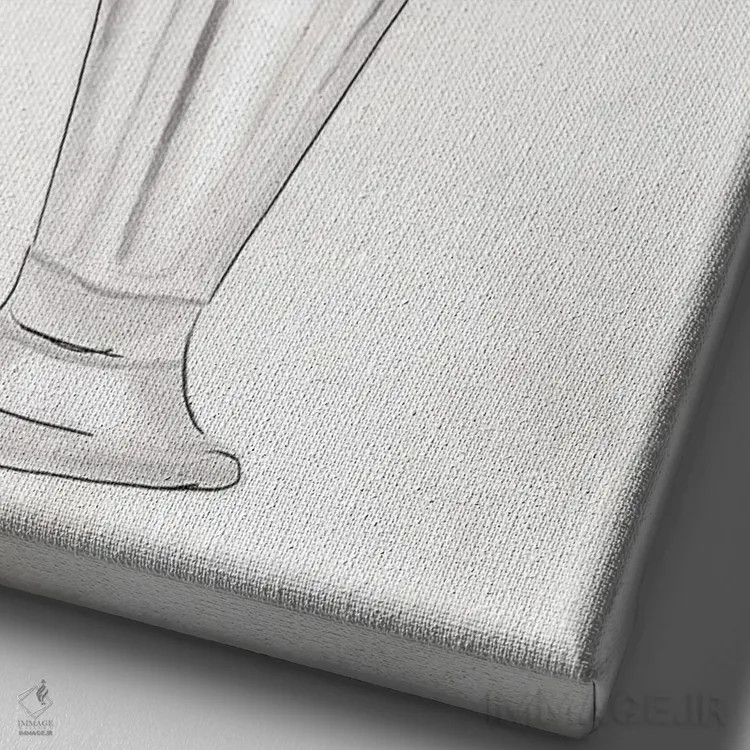 تابلو دکوراتیو میلک شیک گل دار اثر کیتی برایانت - نمای نزدیک بافت بوم