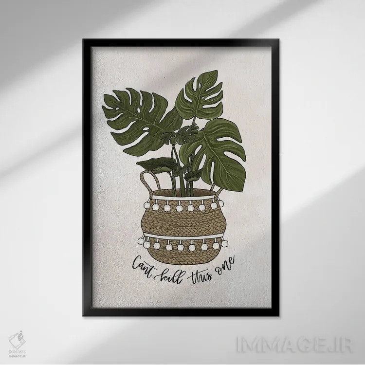 تابلو دکوراتیو این یکی رو نمی تونی خشک کنی اثر کیتی برایانت - نمای قابدار مشکی