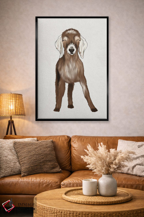 تابلو دکوراتیو بزغاله اثر کیتی برایانت - D4B