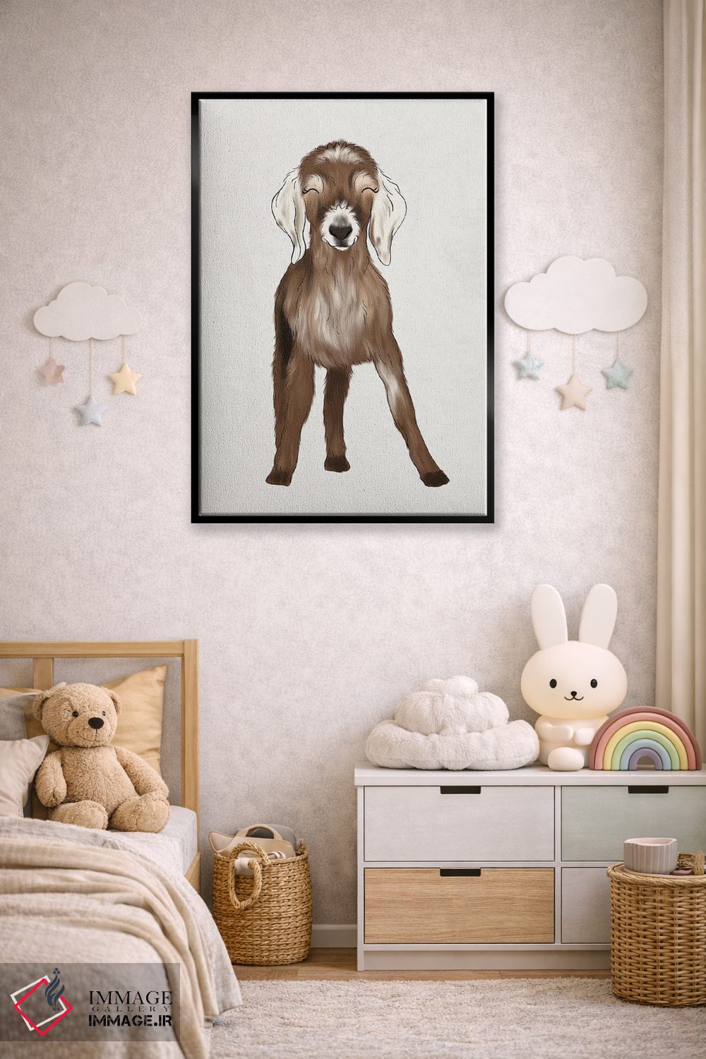 تابلو دکوراتیو بزغاله اثر کیتی برایانت - D6B