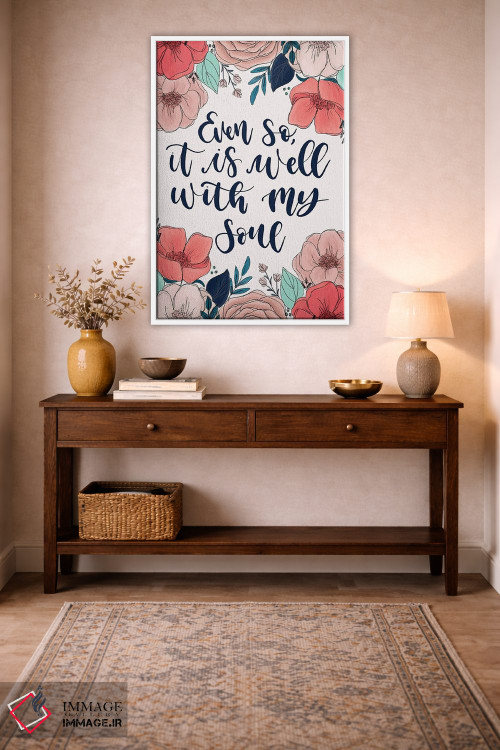 تابلو دکوراتیو گل های "همه چیز خوب است" اثر کیتی برایانت - D2W