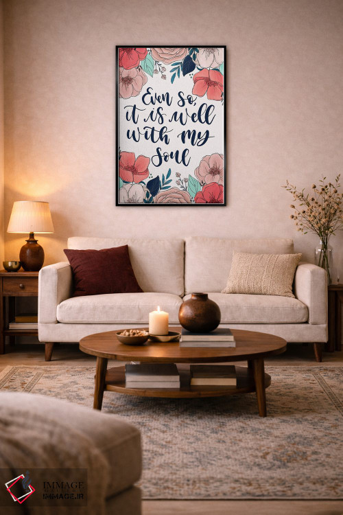 تابلو دکوراتیو گل های "همه چیز خوب است" اثر کیتی برایانت - D4B