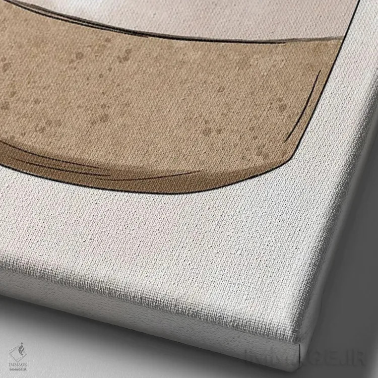 تابلو دکوراتیو ساکولنت های گلدانی اثر کیتی برایانت - نمای نزدیک بافت بوم