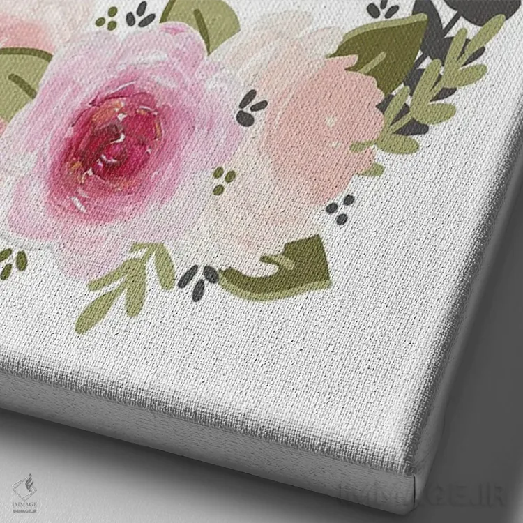 تابلو دکوراتیو همان کسی باش که سگت فکر می کند هستی اثر کیتی برایانت - نمای نزدیک بافت بوم