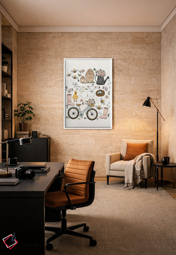 تابلو دکوراتیو سلام بهار اثر کیتی برایانت - D6W