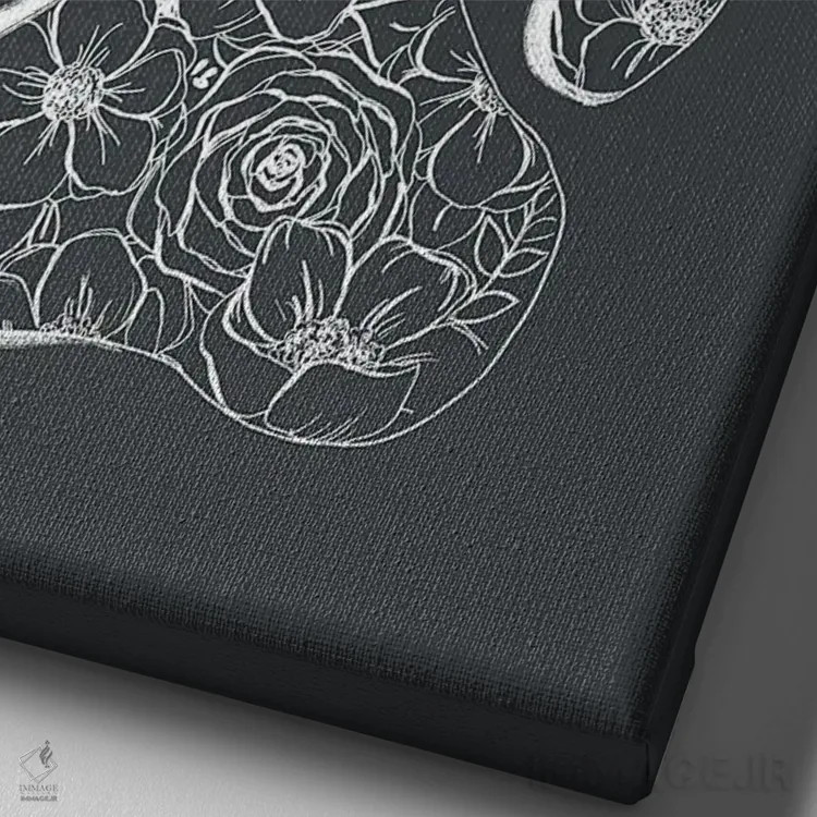 تابلو دکوراتیو "نجات یافته" نژاد مورد علاقه من است اثر کیتی برایانت - نمای نزدیک بافت بوم