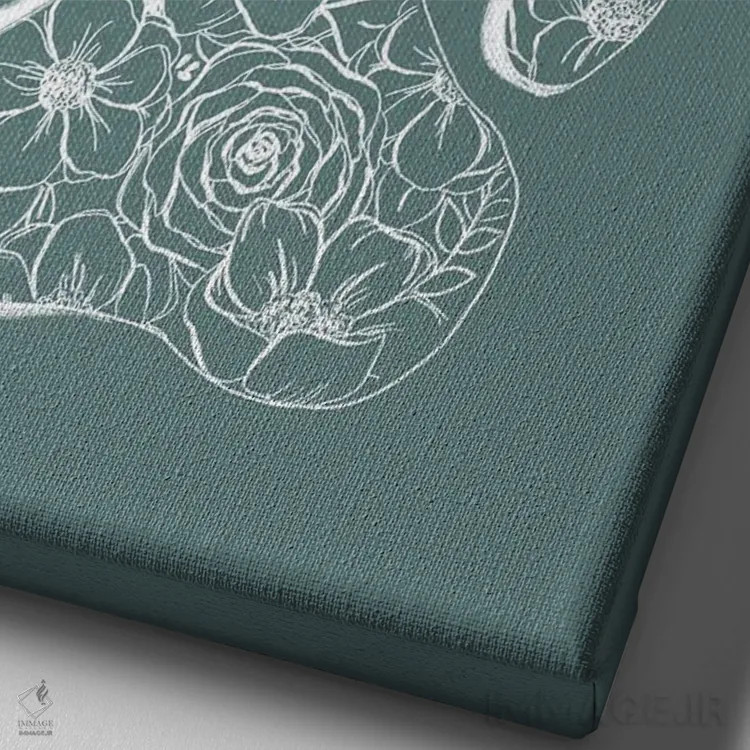 تابلو دکوراتیو "نجات یافته" نژاد مورد علاقه من است اثر کیتی برایانت - نمای نزدیک بافت بوم