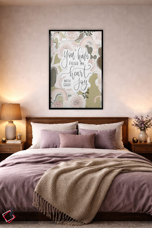 تابلو دکوراتیو مزامیر ۴:۷ اثر کیتی برایانت - D5B