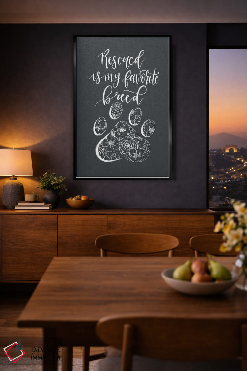 تابلو دکوراتیو "نجات یافته" نژاد مورد علاقه من است اثر کیتی برایانت - D2B