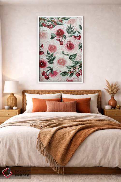 تابلو مدرن گل های گیلاس اثر کیتی برایانت - D3W