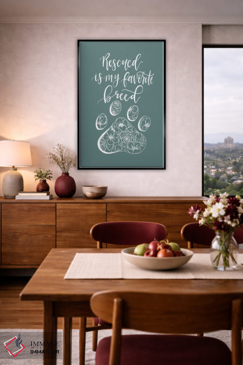 تابلو دکوراتیو "نجات یافته" نژاد مورد علاقه من است اثر کیتی برایانت - D4B