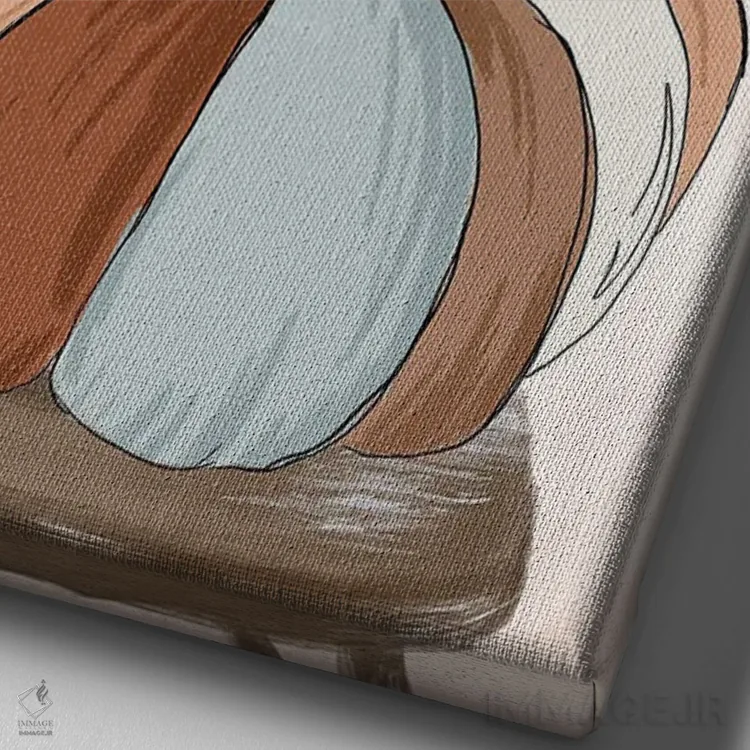 تابلو دکوراتیو کدوهای زیبا اثر کیتی برایانت - نمای نزدیک بافت بوم